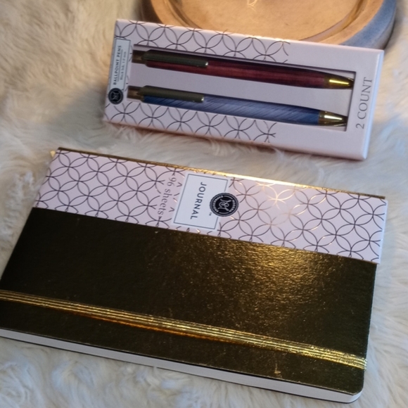96 Page Journal & 2 Matching Ballpoint Pens - Picture 2 of 5